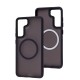 Чохол для Samsung Galaxy S21 FE (G990) WAVE Matte Insane MagSafe deep purple