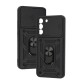 Чохол для Samsung Galaxy S22+ (S906) Serge Ring Armor ударостійкий чорний