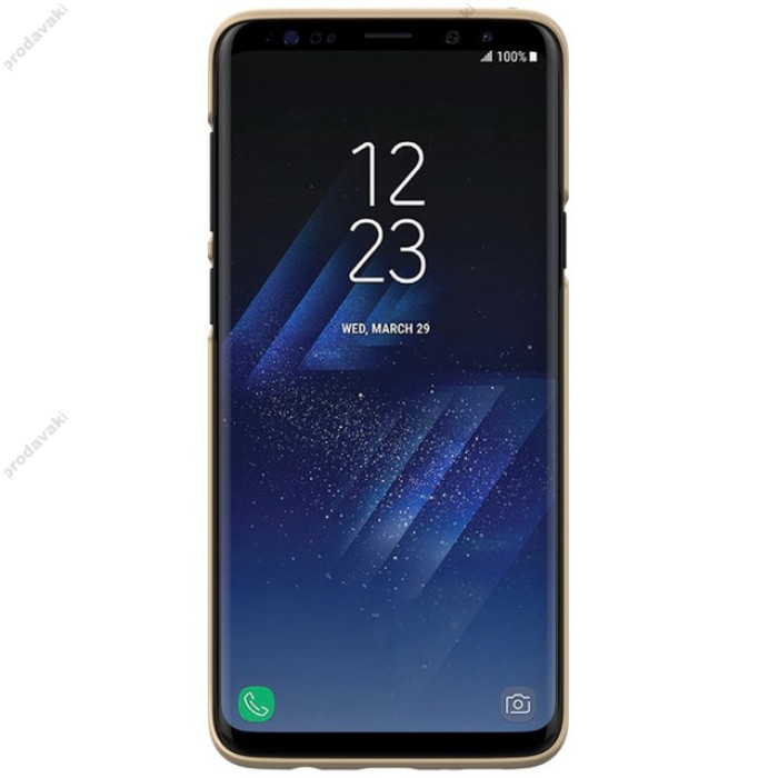 Чохол для Samsung Galaxy S9+ Nillkin із захисною плівкою золотистий