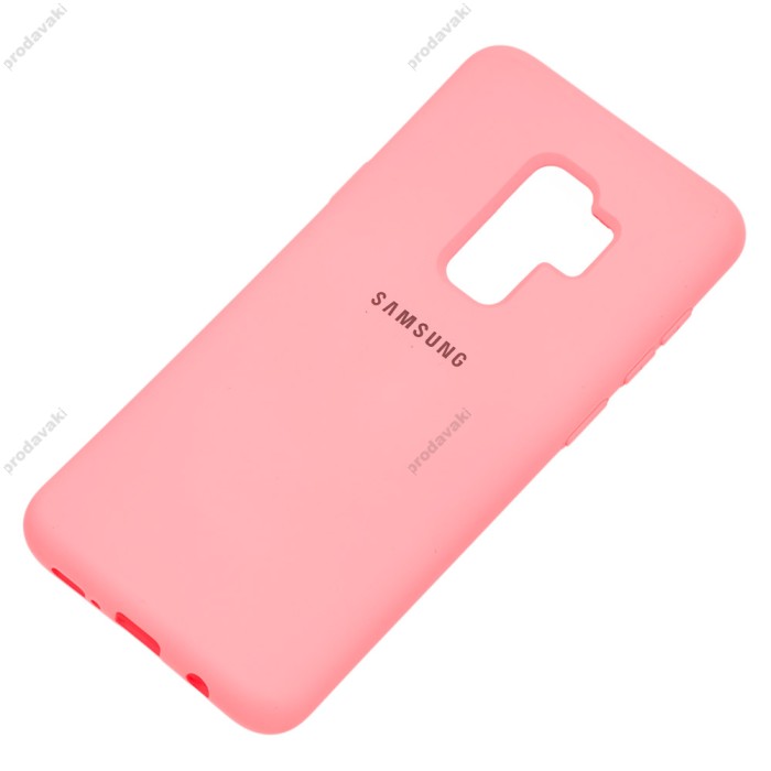Чохол Samsung Galaxy S9+ (G965) Silicone Full рожевий / персиковий