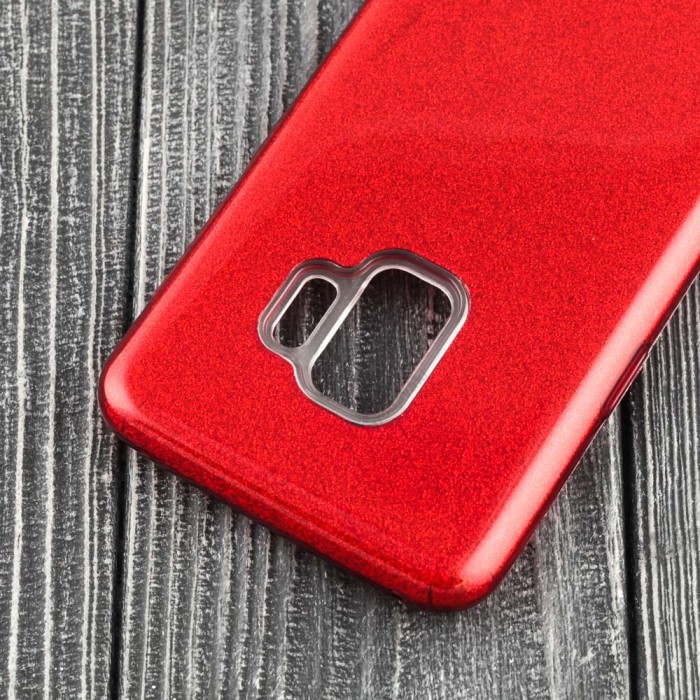Чохол Samsung Galaxy S9 (G960) Shining Glitter з блискітками червоний