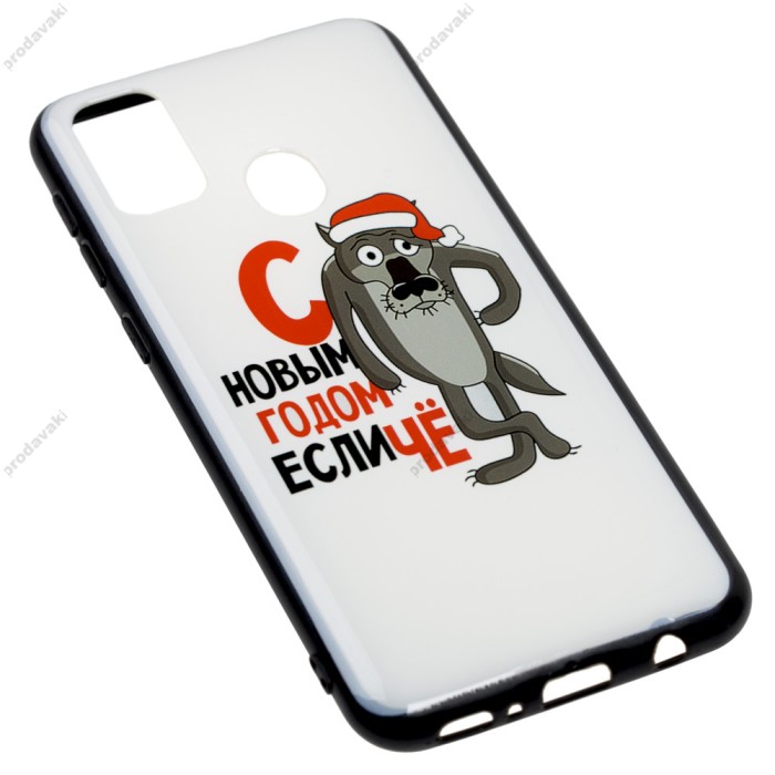 Чохол для Samsung Galaxy M21 / M30s print + popsocket "вовк"