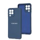 Чохол Samsung Galaxy M33 (M336) Silicone Full camera navy blue