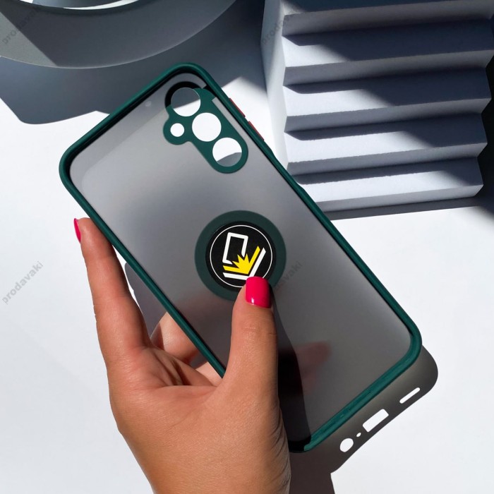 Чохол Samsung Galaxy M33 (M336) LikGus Edging Ring синій