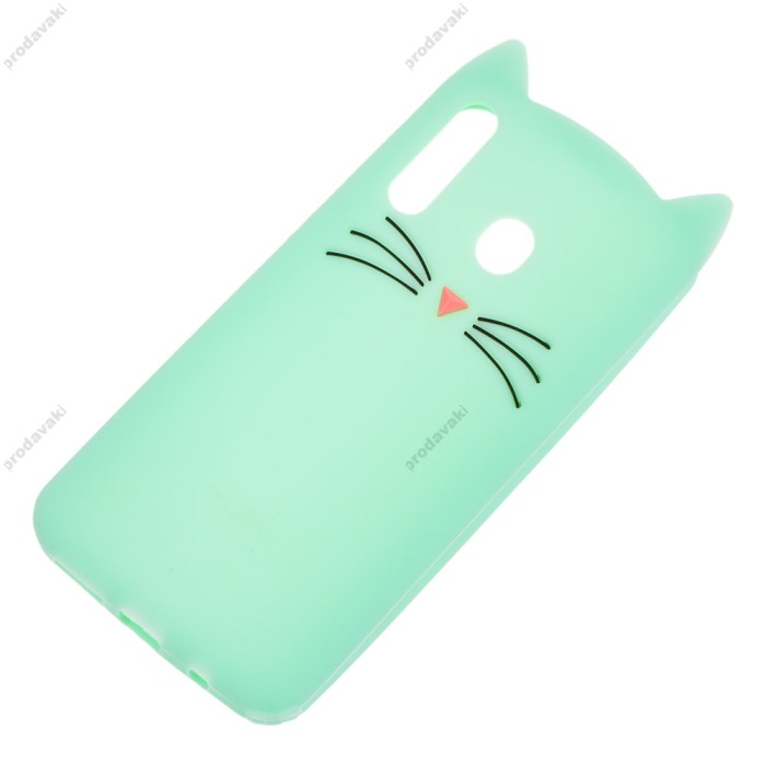 3D чохол для Samsung Galaxy M30 (M305) кіт м'ятний