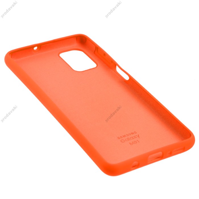 Чохол Samsung Galaxy M51 (M515) Silicone Full помаранчевий / orange