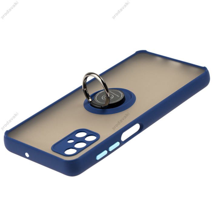 Чохол Samsung Galaxy M51 (M515) LikGus Edging Ring синій