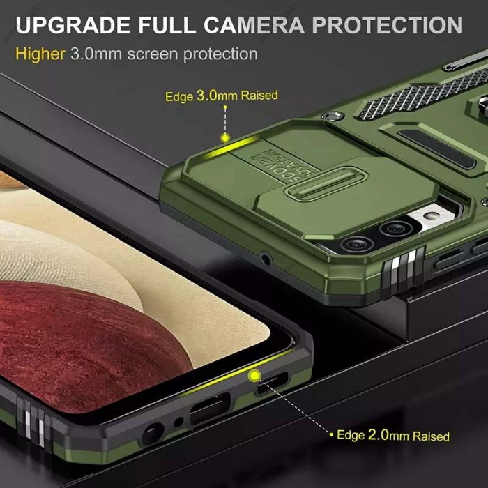 Чохол Samsung Galaxy M53 (M536) Camshield Army Ring оливковий / army green