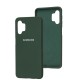 Чохол Samsung Galaxy M52 (M526) Silicone Full зелений / dark green