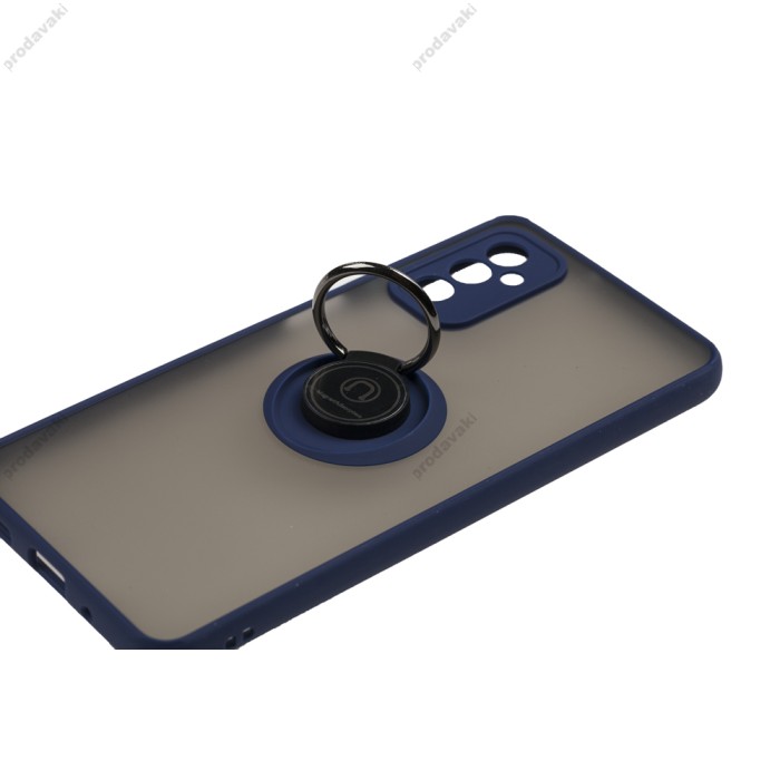 Чохол Samsung Galaxy M52 (M526) LikGus Edging Ring синій
