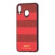 Чохол Samsung Galaxy M20 (M205) woto з блискітками червоний