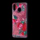 Чохол для Samsung Galaxy M20 (M205) Блискучі вода червоний "червоні троянди"