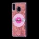 Чохол для Samsung Galaxy M20 (M205) Блискучі вода червоний "вау губи"