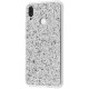 Чохол для Samsung Galaxy M20 (M205) Shining sparkles з блискітками сріблястий