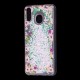 Чохол для Samsung Galaxy M20 (M205) Блискучі вода світло-рожевий "квіти"