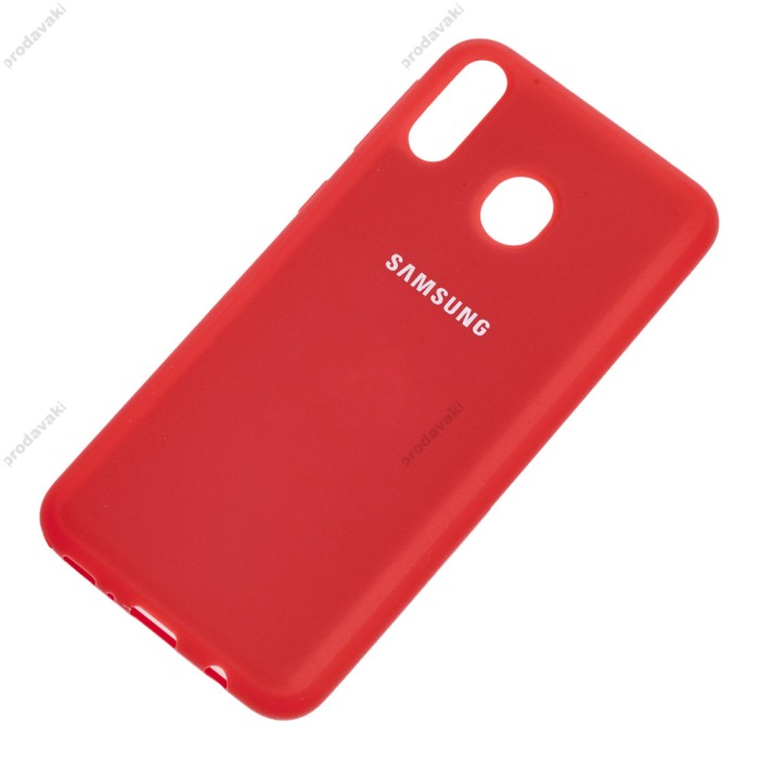 Чохол для Samsung Galaxy M20 (M205) Silicone cover червоний