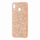 Чохол для Samsung Galaxy M20 (M205) Shining sparkles з блискітками рожево-золотистий