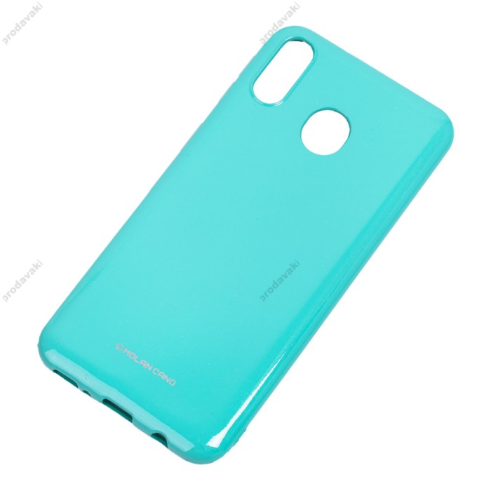 Чохол для Samsung Galaxy M20 (M205) Molan Cano глянець бірюзовий