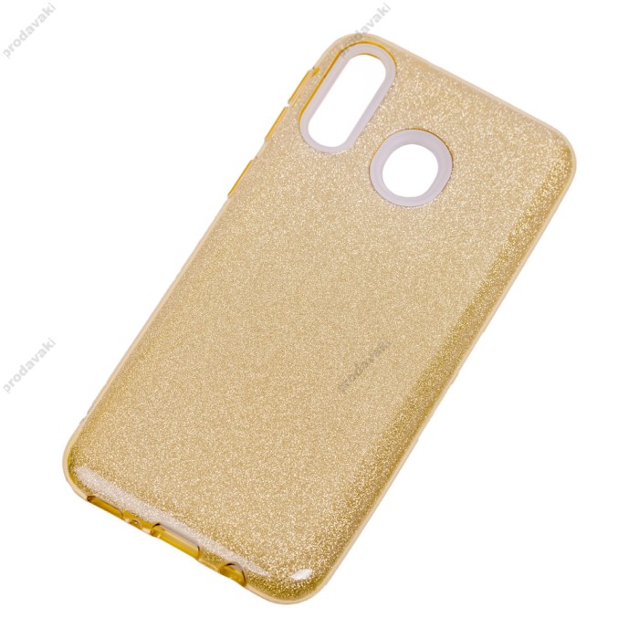 Чохол Samsung Galaxy M20 (M205) Shining Glitter з блискітками золотистий