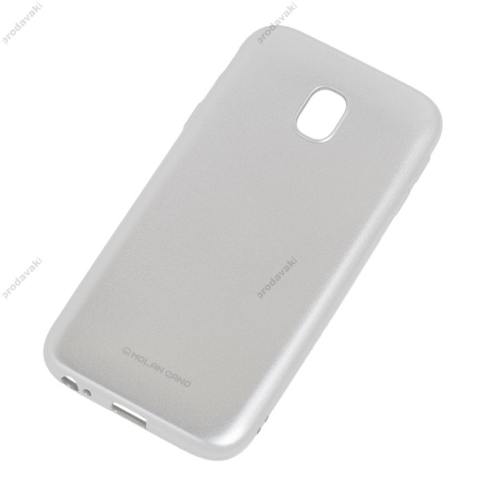 Чохол Samsung Galaxy J3 2017 (J330) Molan Cano Jelly срібний