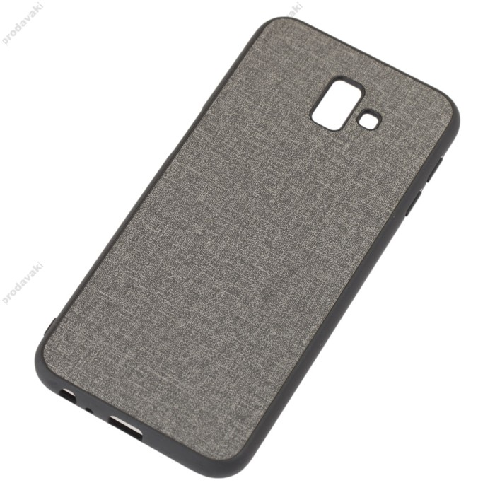 Чохол Samsung Galaxy J6+ 2018 (J610) Hard Textile сірий