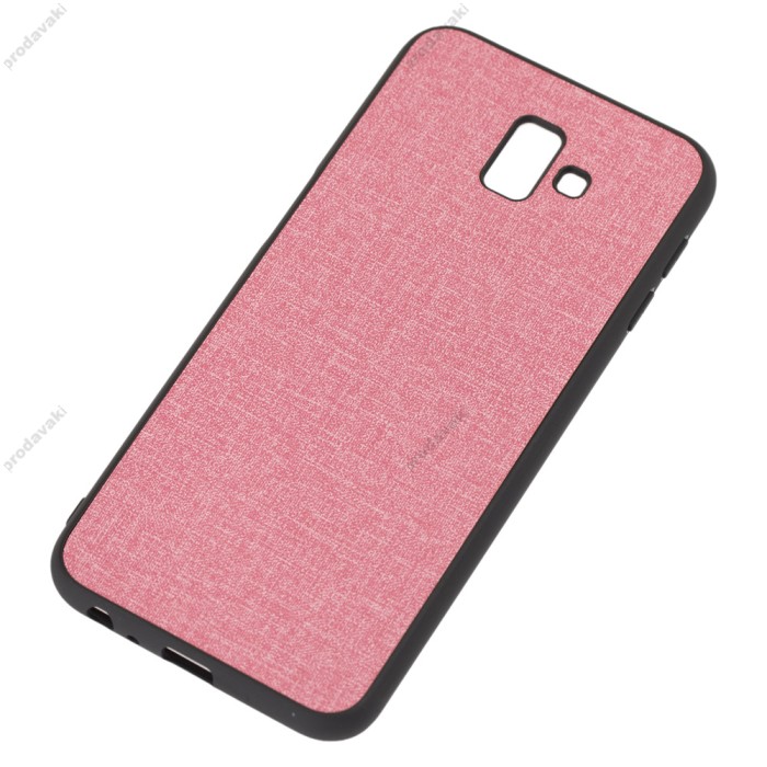 Чохол Samsung Galaxy J6+ 2018 (J610) Hard Textile рожевий