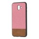 Чохол Samsung Galaxy J6+ 2018 (J610) Hard Textile рожево-коричневий