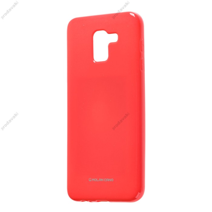 Чохол Samsung Galaxy J6 2018 (J600) Molan Cano Jelly глянець світло червоний