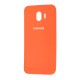 Чохол для Samsung Galaxy J4 2018 (J400) Silicone cover оранжевий