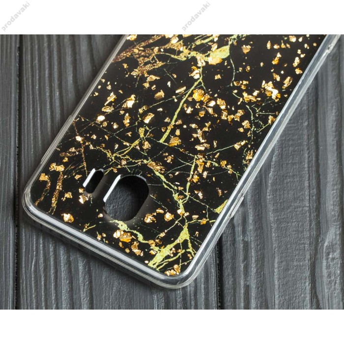 Чохол для Samsung Galaxy J4 2018 (J400) мармур з цукерки чорний