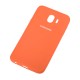 Чохол для Samsung Galaxy J4 2018 (J400) Silicone cover оранжевий