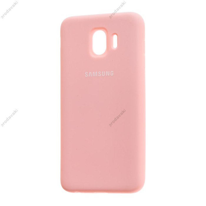 Чохол Samsung Galaxy J4 2018 (J400) Silicone cover рожевий