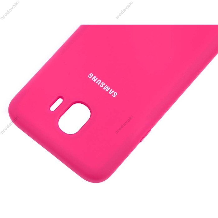 Чохол для Samsung Galaxy J4 2018 (J400) Silky Soft Touch малиново червоний