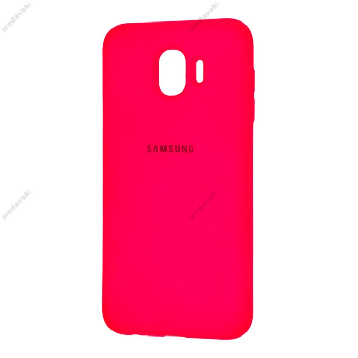 Чохол для Samsung Galaxy J4 2018 (J400) Silicone Full малиновий