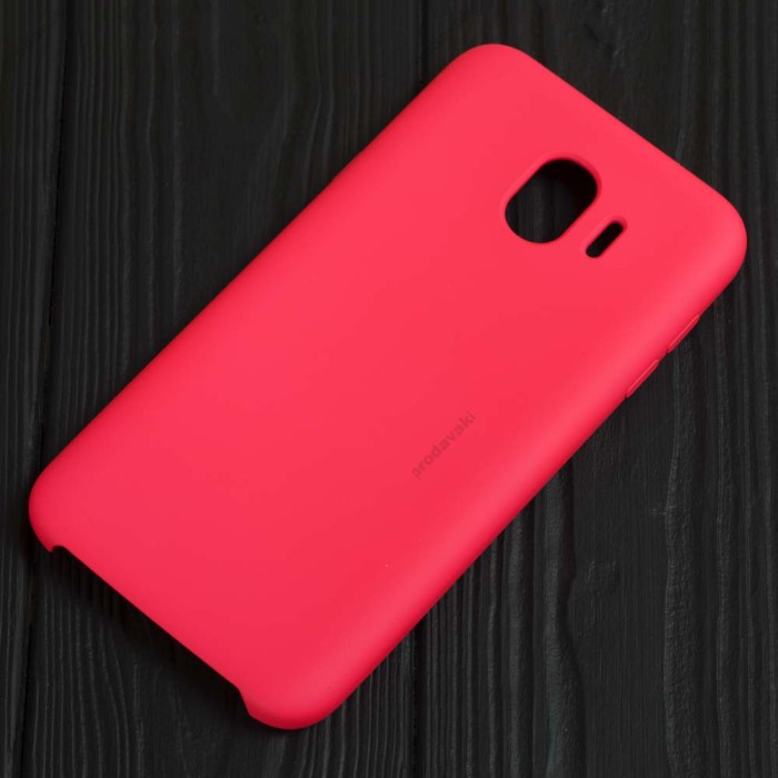 Чохол для Samsung Galaxy J4 2018 (J400) Silicone малиновий