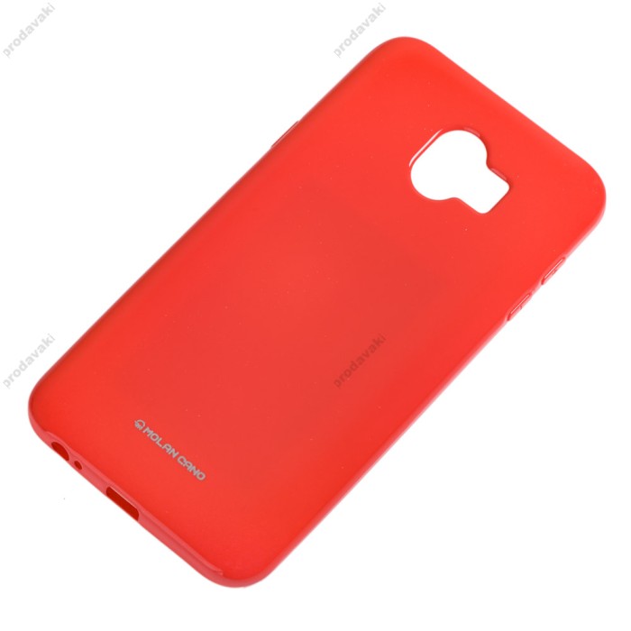 Чохол Samsung Galaxy J4 2018 (J400) Molan Cano Jelly глянець світло червоний
