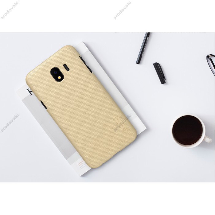 Чохол для Samsung Galaxy J4 2018 (J400) Nillkin із захисною плівкою золотистий