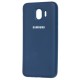 Чохол для Samsung Galaxy J4 2018 (J400) Silicone cover синій