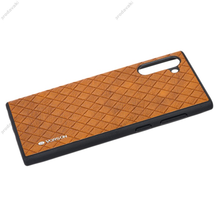 Чехол для Samsung Galaxy Note 10 (N970) Vorson Braided коричневый