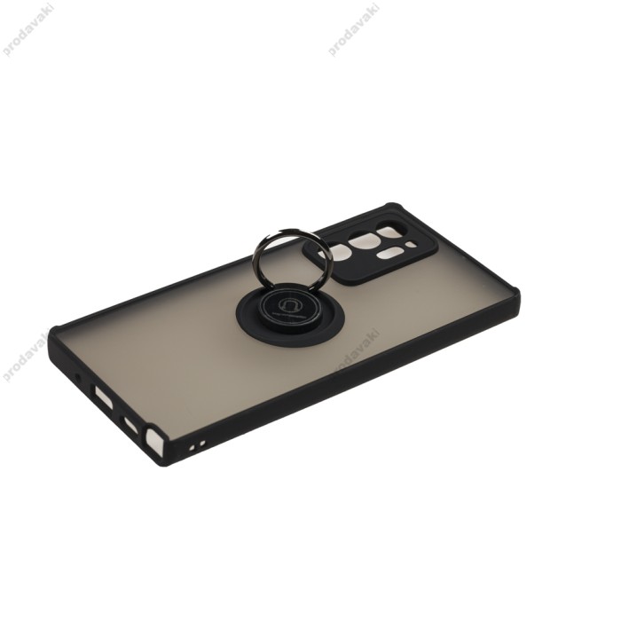 Чохол Samsung Galaxy Note 20 Ultra (N986) LikGus Edging Ring чорний