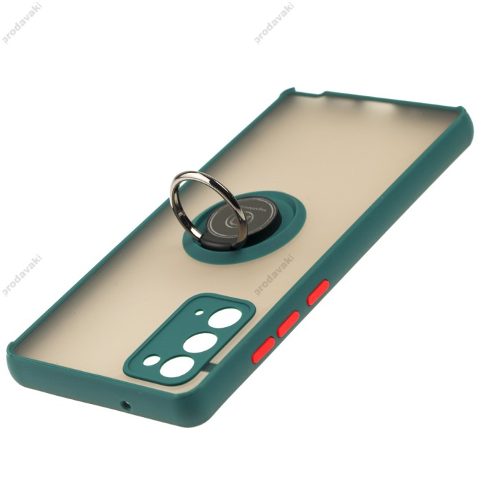 Чохол Samsung Galaxy Note 20 (N980) LikGus Edging Ring оливковий