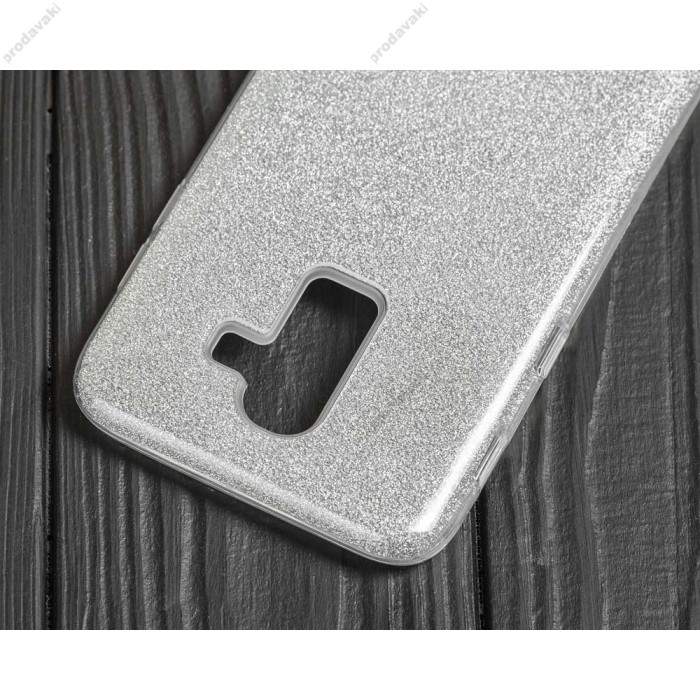 Чохол для Samsung Galaxy J8 (J810) Shining Glitter з блискітками сріблястий