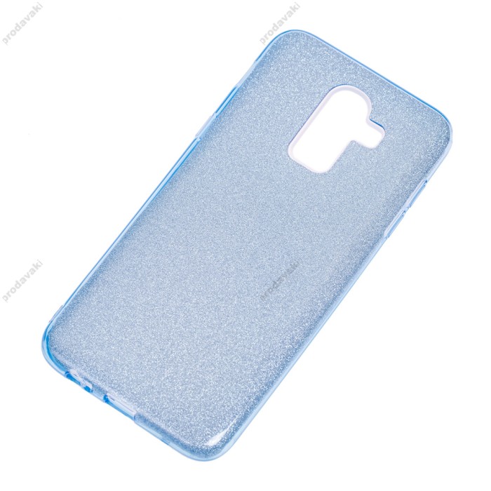 Чохол Samsung Galaxy J8 (J810) Shining Glitter з блискітками бірюзовий