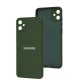 Чохол для Samsung Galaxy A05 (A055) Silicone Full camera dark green