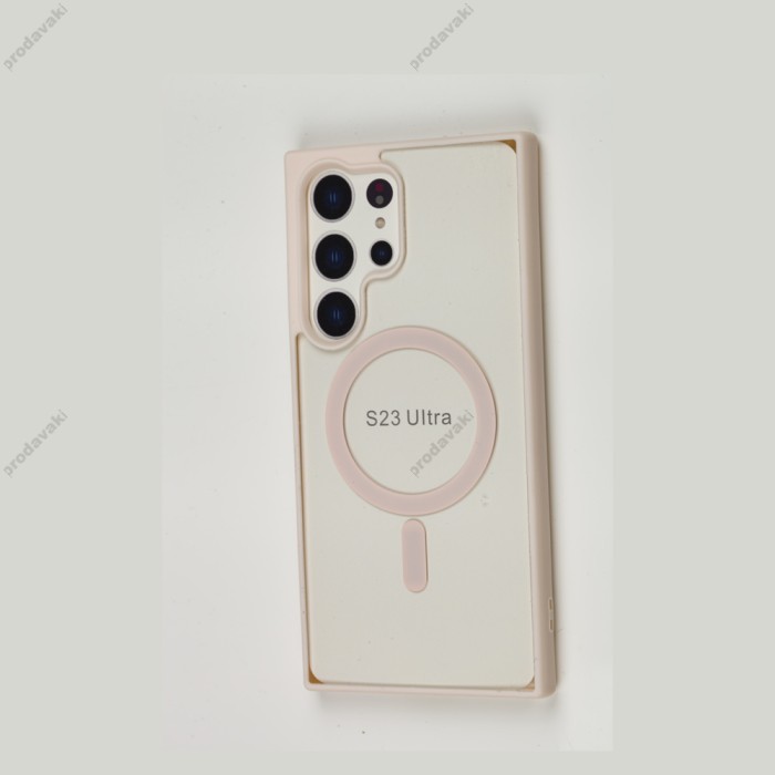 Чохол Samsung Galaxy S23 Ultra Berlia Color MagSafe pink