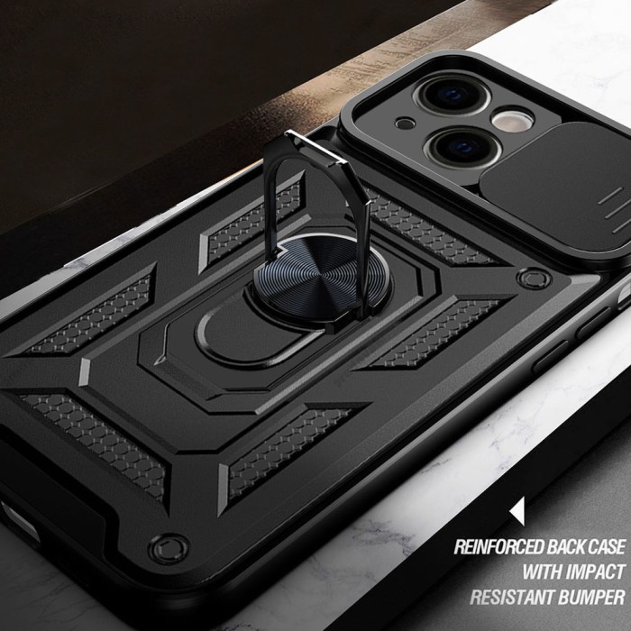 Чохол для Samsung Galaxy A14 Serge Ring Armor удароміцний червоний