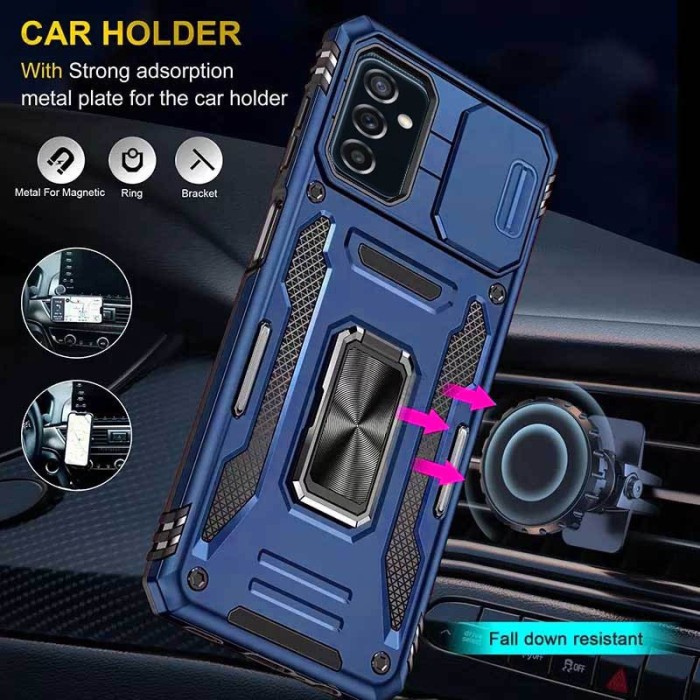 Чохол для Samsung Galaxy A14 Camshield Army Ring navy