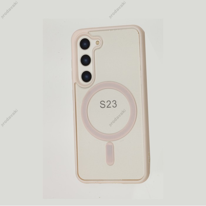 Чохол Samsung Galaxy S23 Berlia Color MagSafe pink