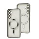 Чохол для Samsung Galaxy S23 FE (S711) WAVE Metal Color MagSafe silver