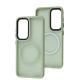 Чохол для Samsung Galaxy S23 (S911) WAVE Matte Insane MagSafe mint